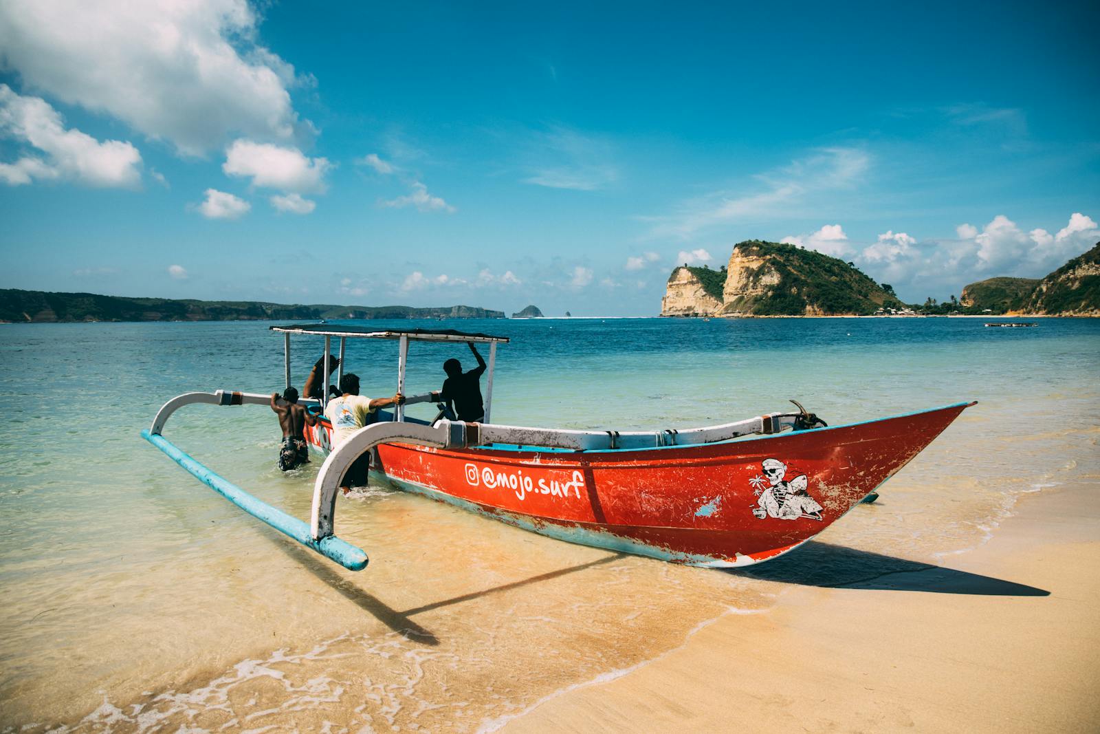 Boat on Ocean Shore